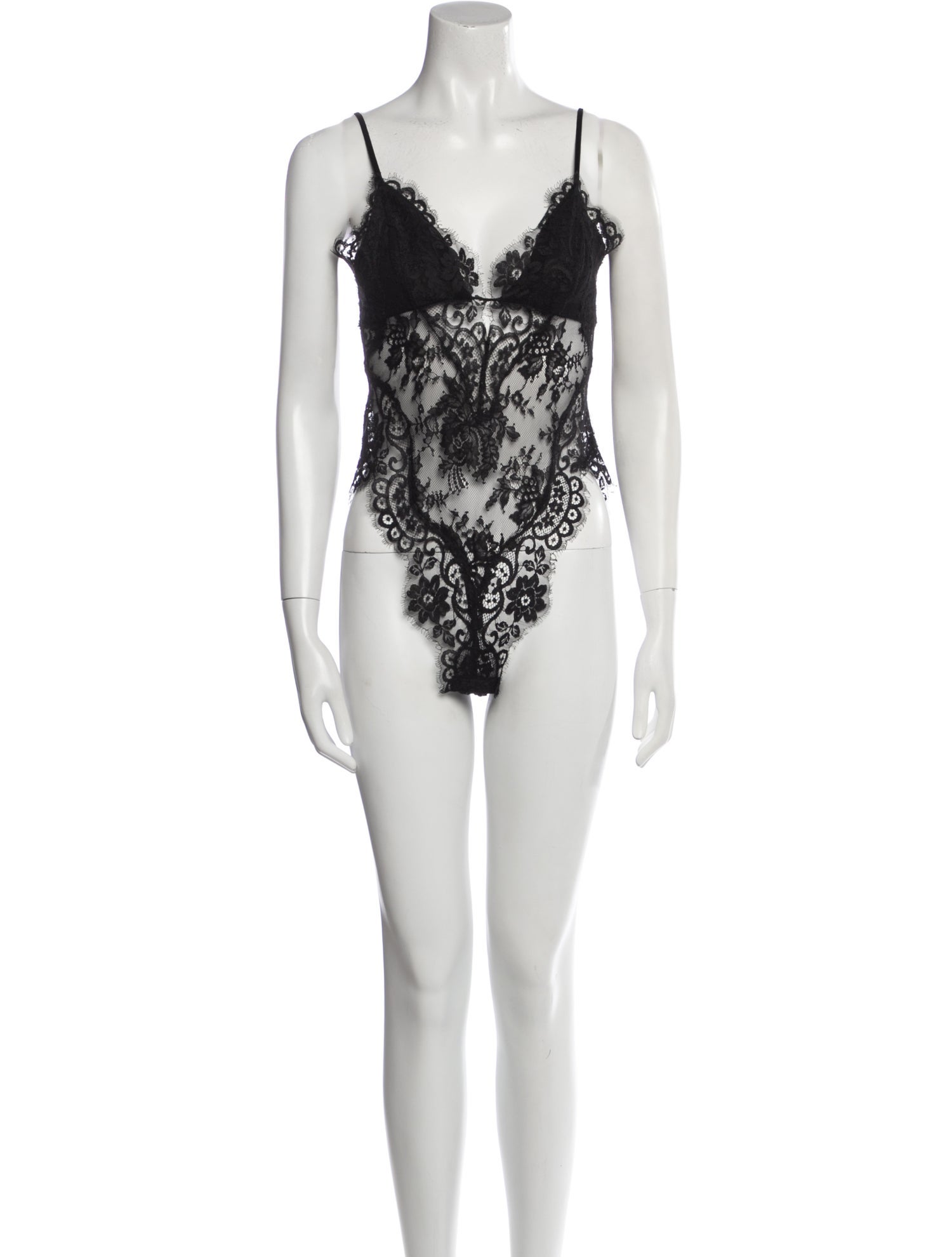 Zimmermann Lace Pattern V-Neck Bodysuit